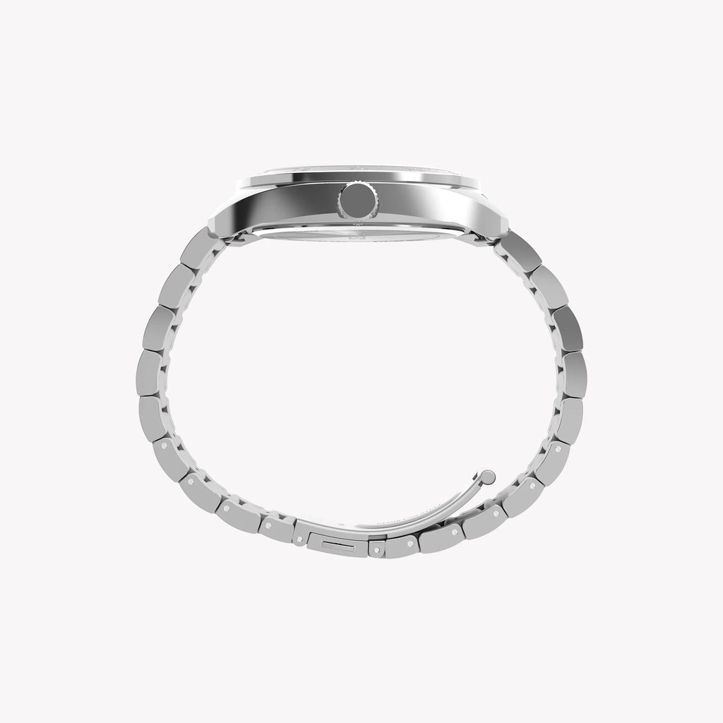 Mens Silver-tone Case & Bracelet with Black Dial TW2Y22600 | Stylish Watch